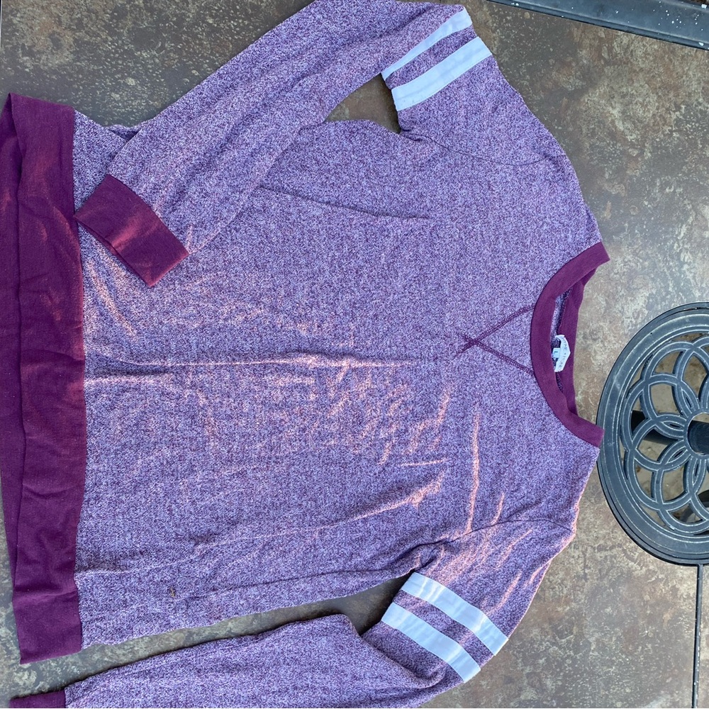Thyme + Honey Purple Long Sleeve Top